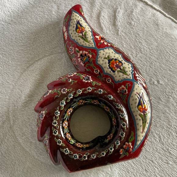 Red and White Ceramic Art Masterpiece - Picture 1 of 7